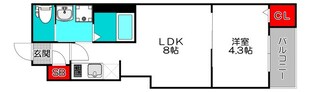 大正駅 徒歩14分 3階の物件間取画像